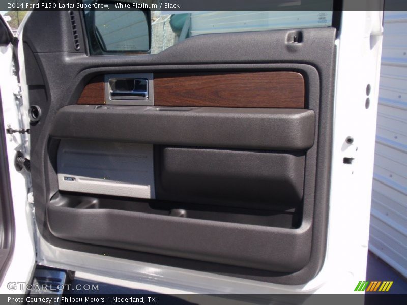 White Platinum / Black 2014 Ford F150 Lariat SuperCrew