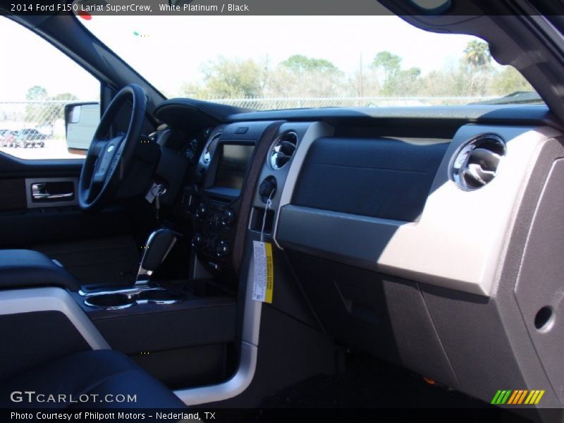 White Platinum / Black 2014 Ford F150 Lariat SuperCrew