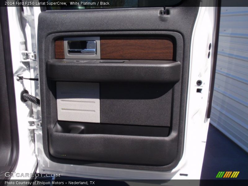 White Platinum / Black 2014 Ford F150 Lariat SuperCrew