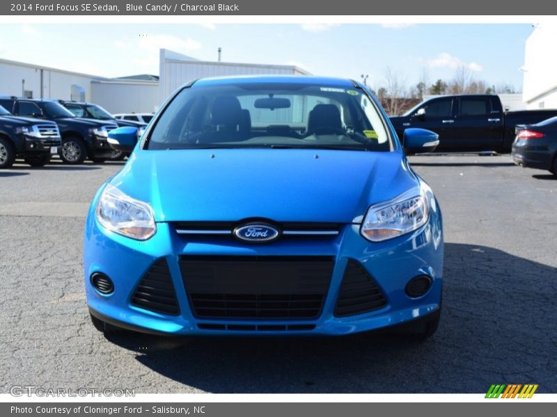 Blue Candy / Charcoal Black 2014 Ford Focus SE Sedan