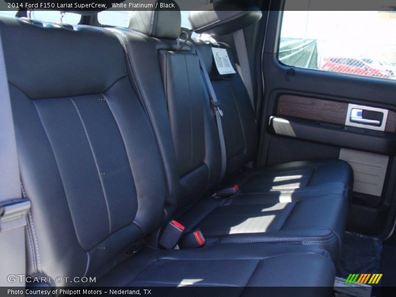 White Platinum / Black 2014 Ford F150 Lariat SuperCrew