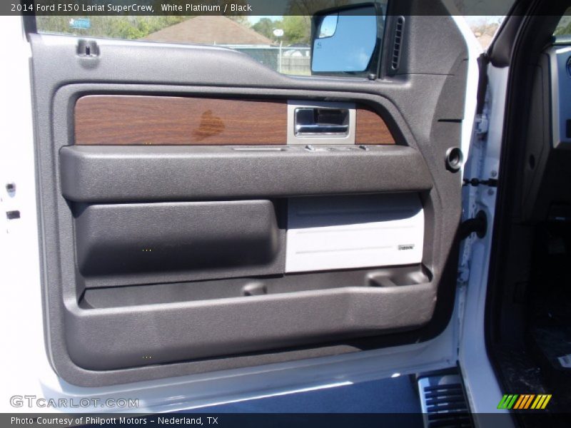 White Platinum / Black 2014 Ford F150 Lariat SuperCrew