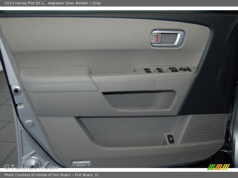 Alabaster Silver Metallic / Gray 2014 Honda Pilot EX-L