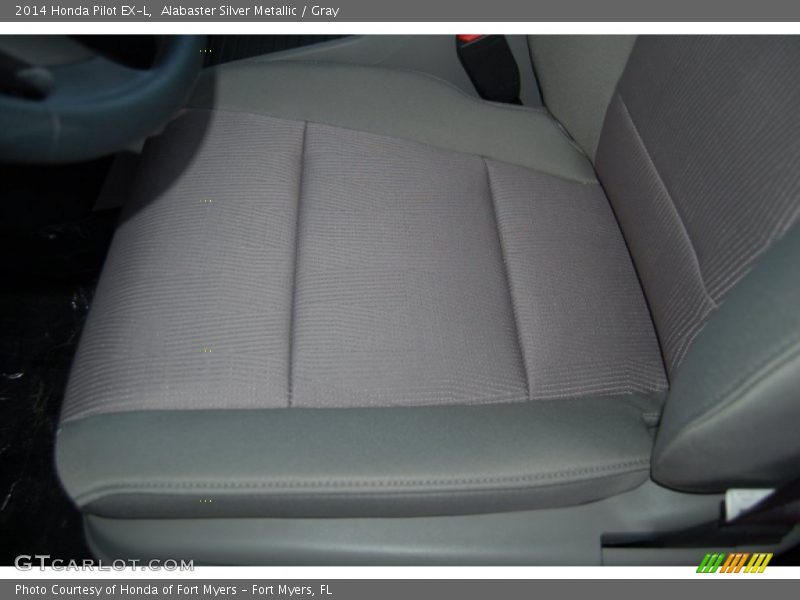 Alabaster Silver Metallic / Gray 2014 Honda Pilot EX-L