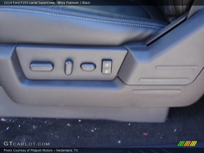White Platinum / Black 2014 Ford F150 Lariat SuperCrew