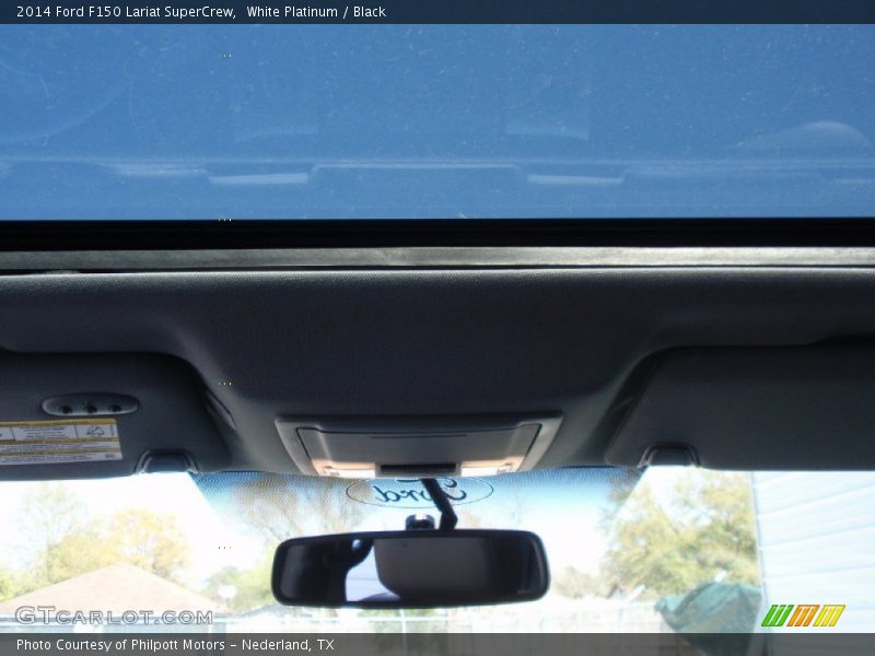 White Platinum / Black 2014 Ford F150 Lariat SuperCrew