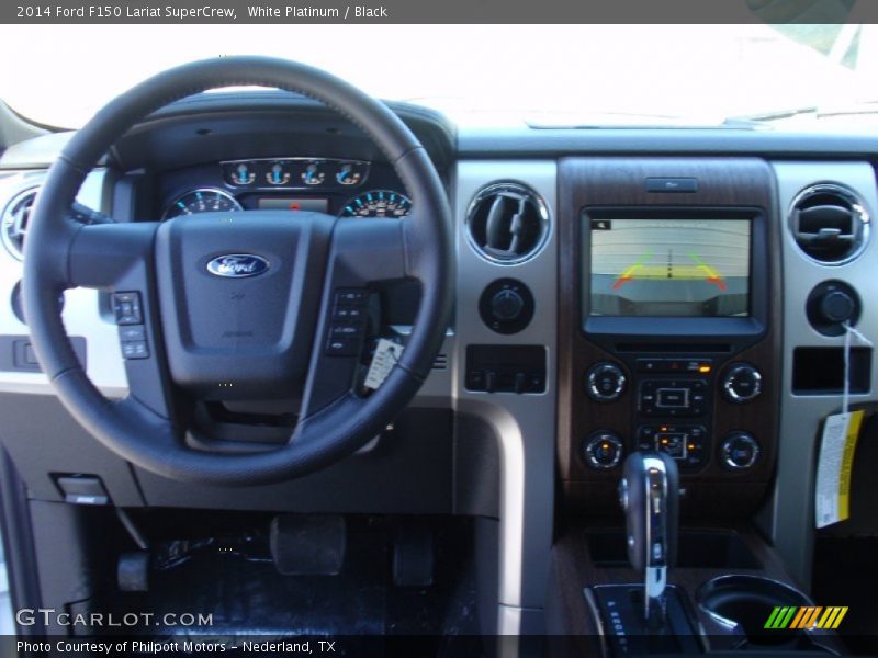 White Platinum / Black 2014 Ford F150 Lariat SuperCrew