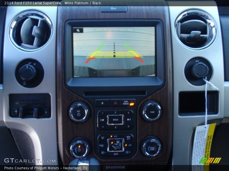 White Platinum / Black 2014 Ford F150 Lariat SuperCrew