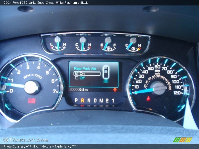 White Platinum / Black 2014 Ford F150 Lariat SuperCrew