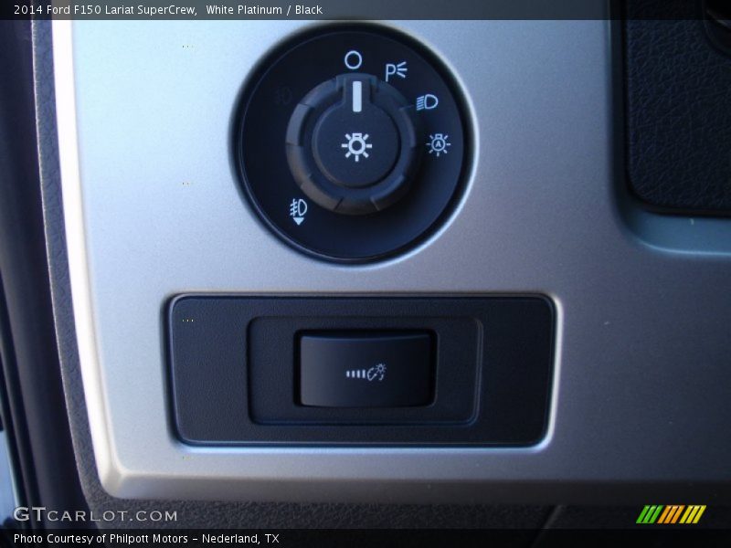 White Platinum / Black 2014 Ford F150 Lariat SuperCrew