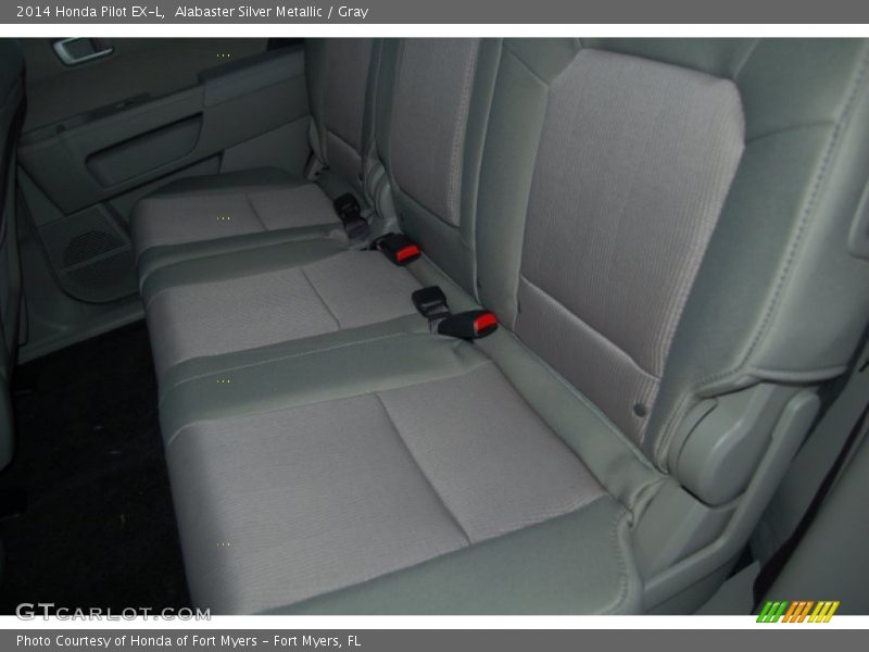 Alabaster Silver Metallic / Gray 2014 Honda Pilot EX-L