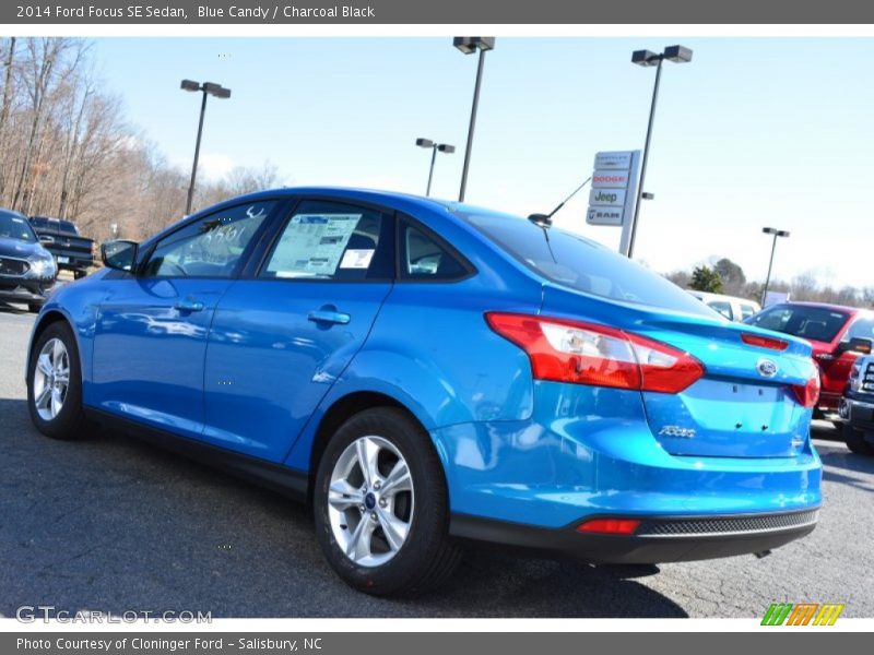 Blue Candy / Charcoal Black 2014 Ford Focus SE Sedan