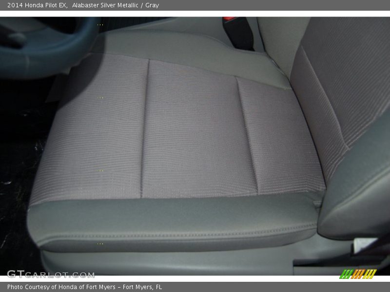 Alabaster Silver Metallic / Gray 2014 Honda Pilot EX