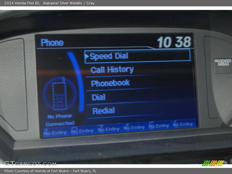 Alabaster Silver Metallic / Gray 2014 Honda Pilot EX