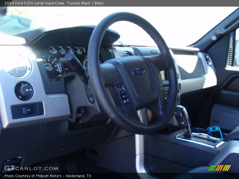 Tuxedo Black / Black 2014 Ford F150 Lariat SuperCrew