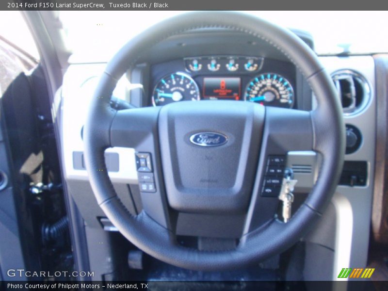 Tuxedo Black / Black 2014 Ford F150 Lariat SuperCrew