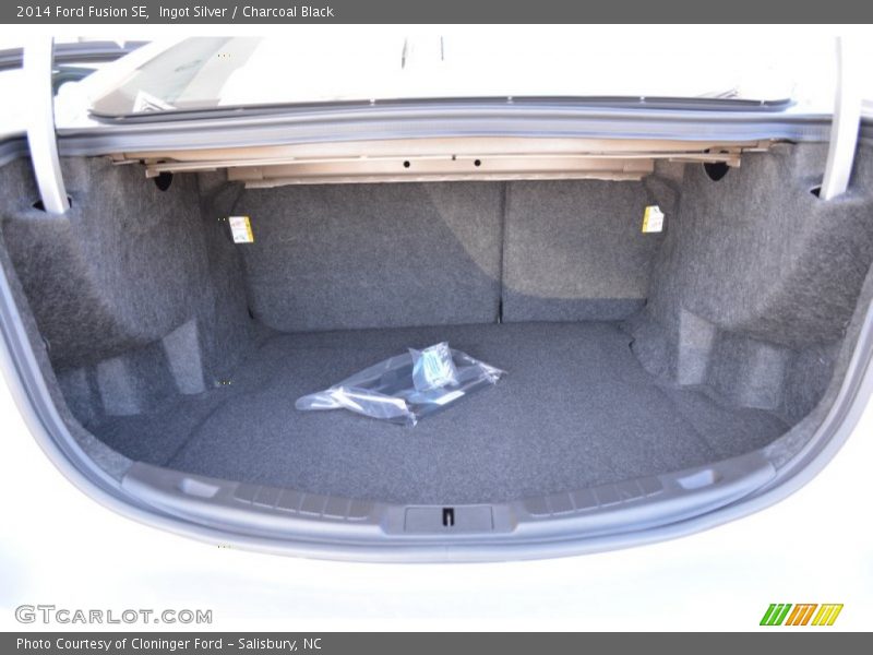 Ingot Silver / Charcoal Black 2014 Ford Fusion SE
