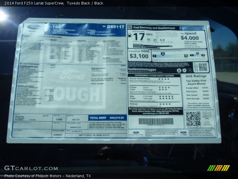 Tuxedo Black / Black 2014 Ford F150 Lariat SuperCrew