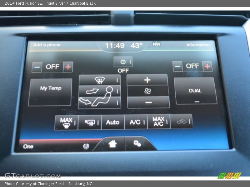 Ingot Silver / Charcoal Black 2014 Ford Fusion SE