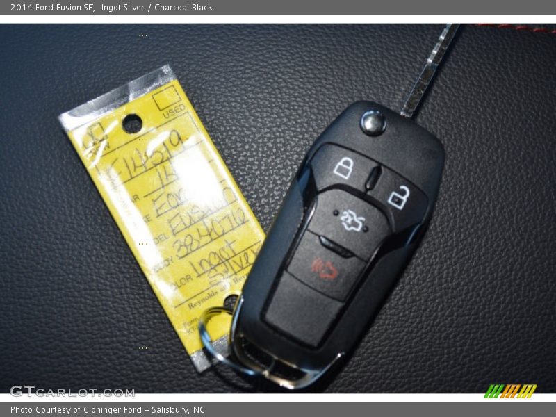 Ingot Silver / Charcoal Black 2014 Ford Fusion SE