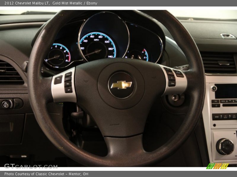 Gold Mist Metallic / Ebony 2012 Chevrolet Malibu LT