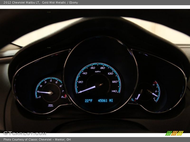 Gold Mist Metallic / Ebony 2012 Chevrolet Malibu LT