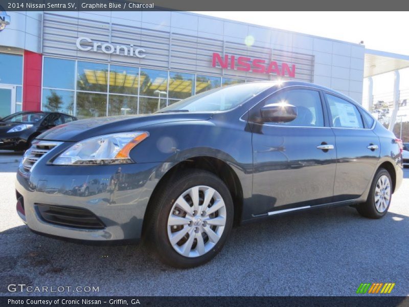 Graphite Blue / Charcoal 2014 Nissan Sentra SV