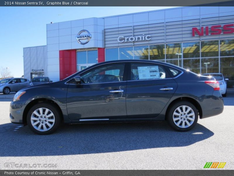 Graphite Blue / Charcoal 2014 Nissan Sentra SV