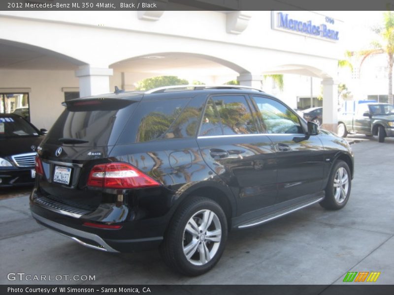 Black / Black 2012 Mercedes-Benz ML 350 4Matic