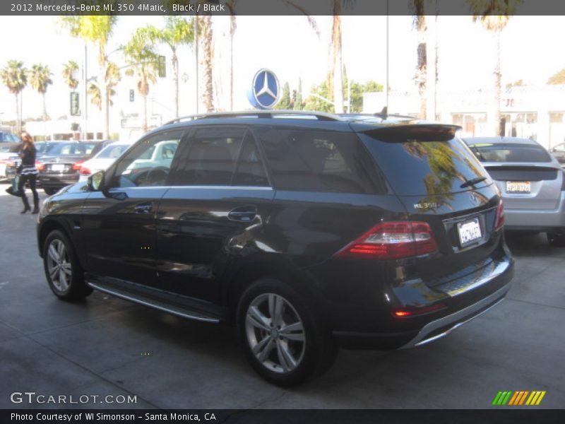 Black / Black 2012 Mercedes-Benz ML 350 4Matic