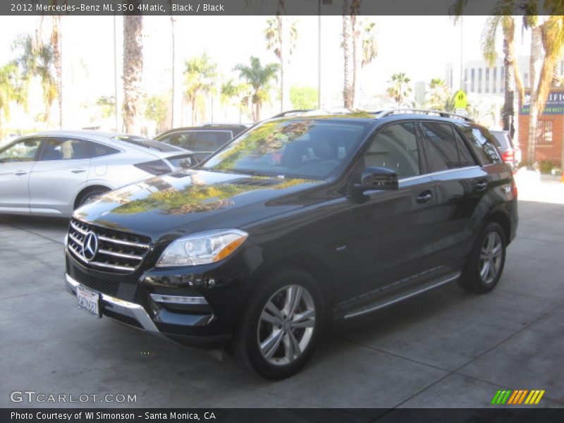 Black / Black 2012 Mercedes-Benz ML 350 4Matic