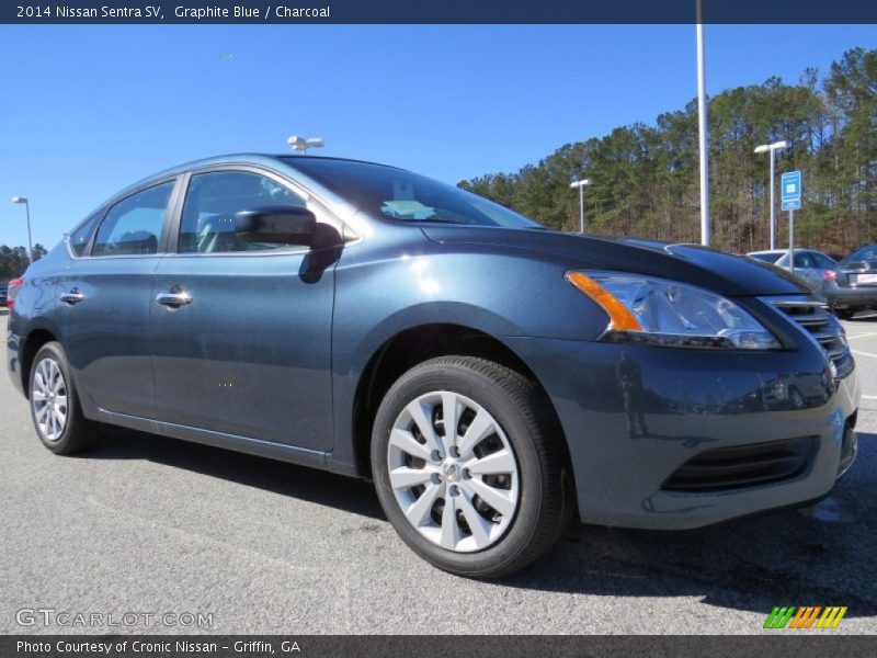 Graphite Blue / Charcoal 2014 Nissan Sentra SV