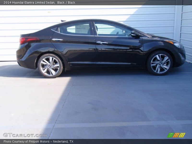 Black / Black 2014 Hyundai Elantra Limited Sedan