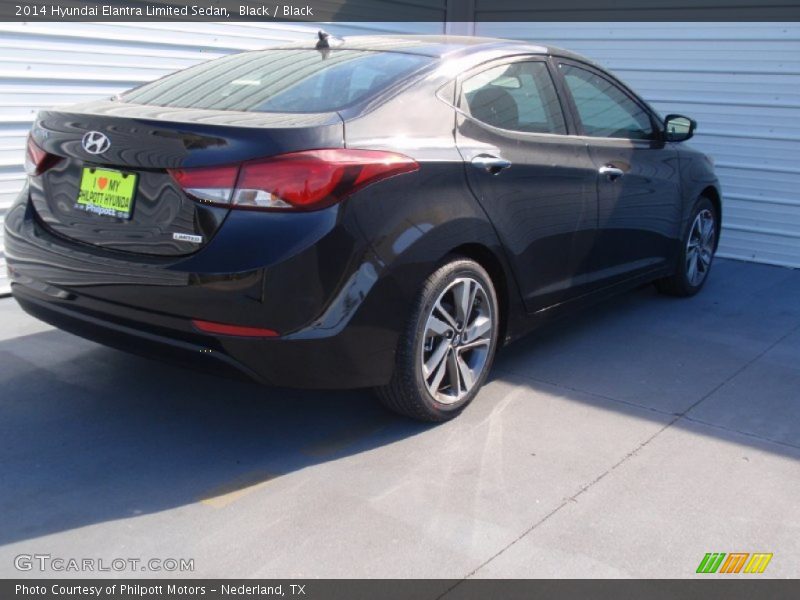 Black / Black 2014 Hyundai Elantra Limited Sedan
