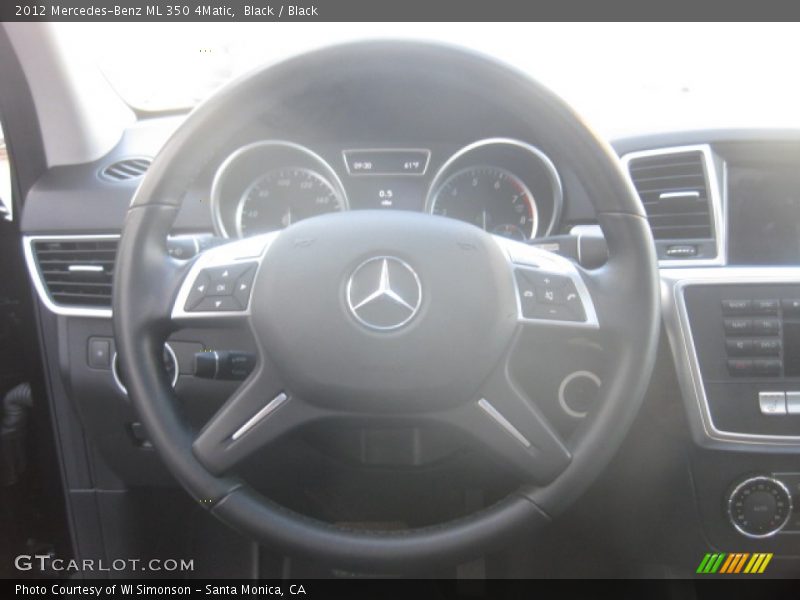 Black / Black 2012 Mercedes-Benz ML 350 4Matic