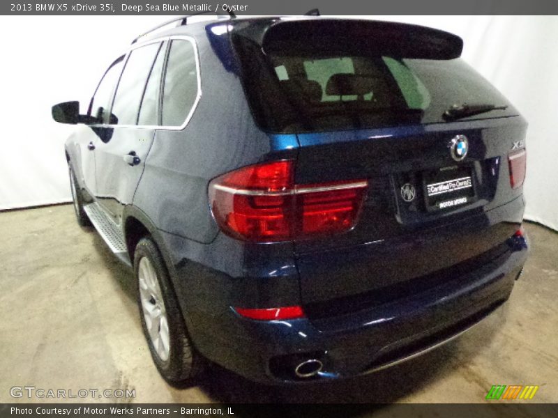 Deep Sea Blue Metallic / Oyster 2013 BMW X5 xDrive 35i