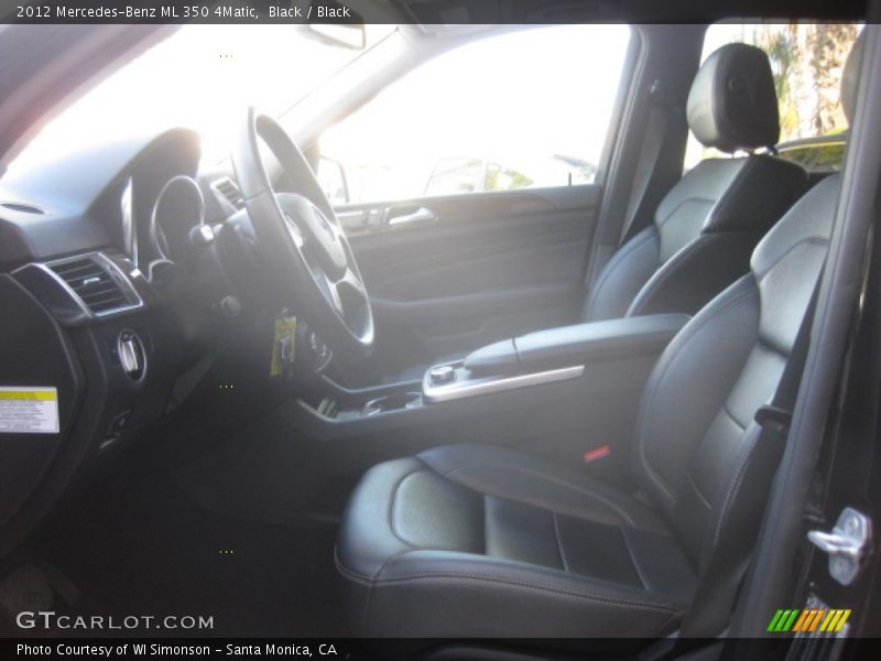 Black / Black 2012 Mercedes-Benz ML 350 4Matic