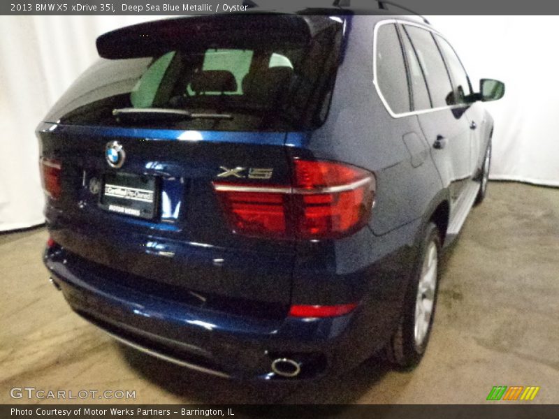Deep Sea Blue Metallic / Oyster 2013 BMW X5 xDrive 35i