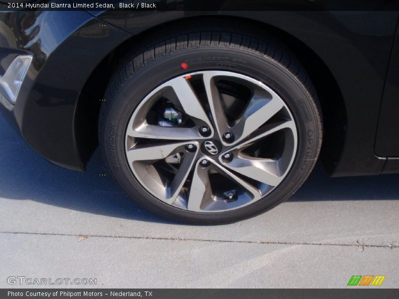 Black / Black 2014 Hyundai Elantra Limited Sedan