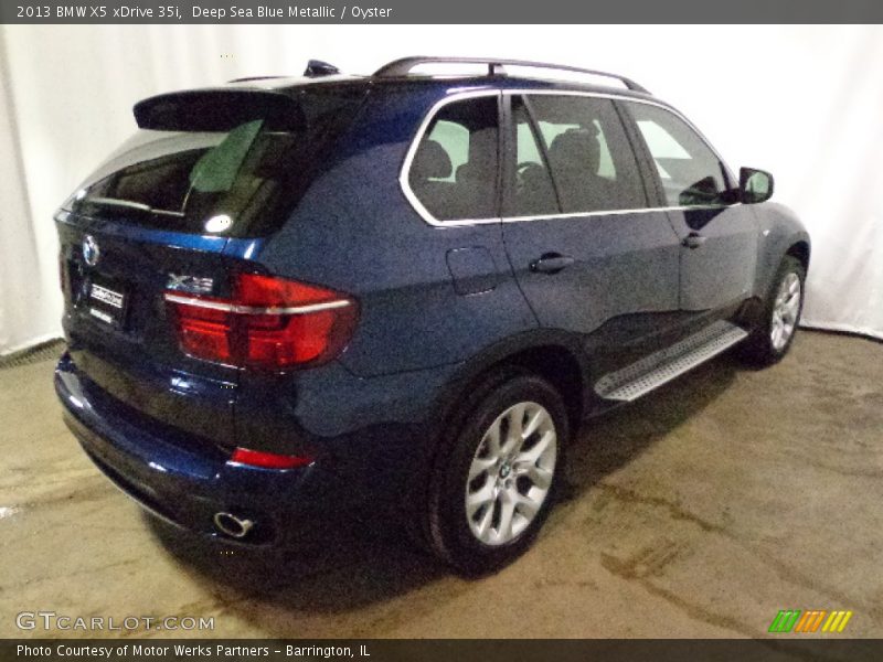 Deep Sea Blue Metallic / Oyster 2013 BMW X5 xDrive 35i