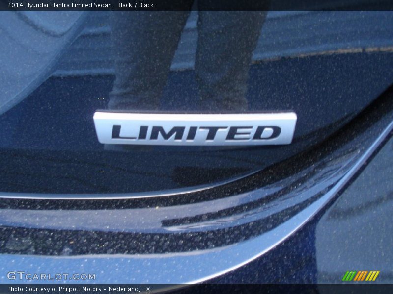 Black / Black 2014 Hyundai Elantra Limited Sedan