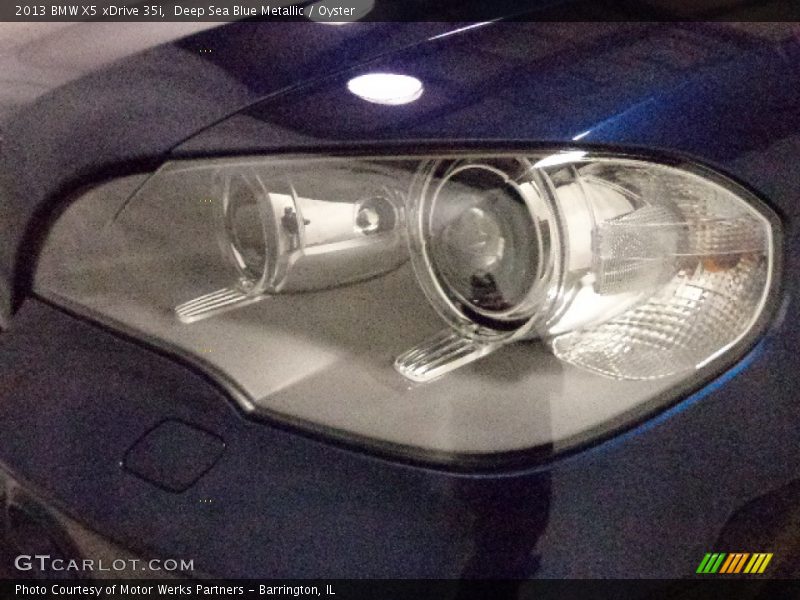 Deep Sea Blue Metallic / Oyster 2013 BMW X5 xDrive 35i