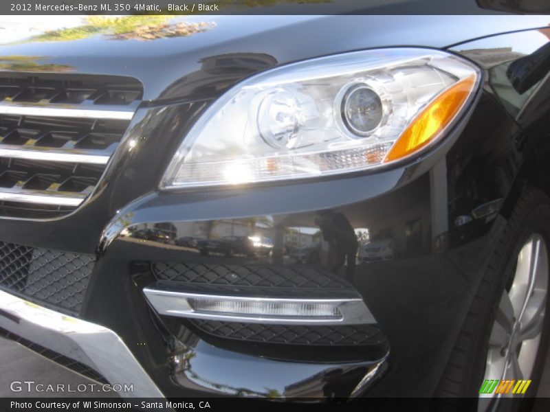 Black / Black 2012 Mercedes-Benz ML 350 4Matic