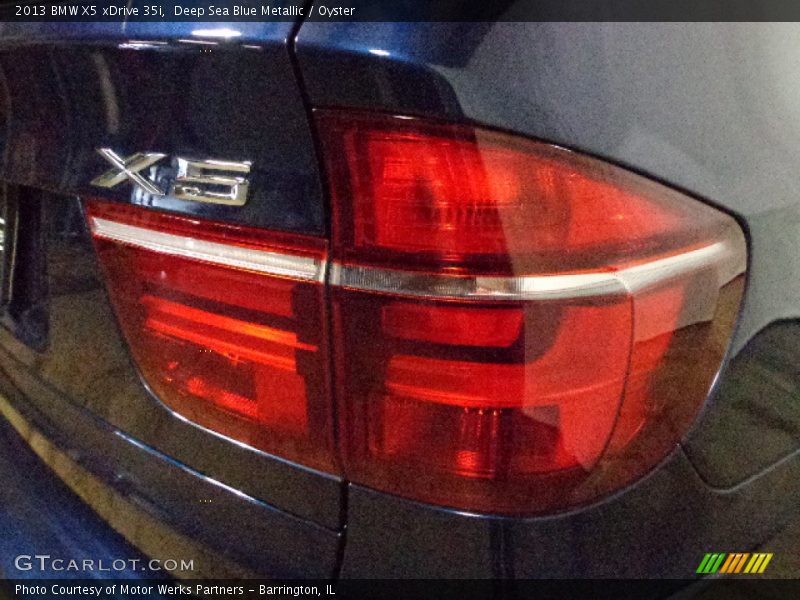 Deep Sea Blue Metallic / Oyster 2013 BMW X5 xDrive 35i