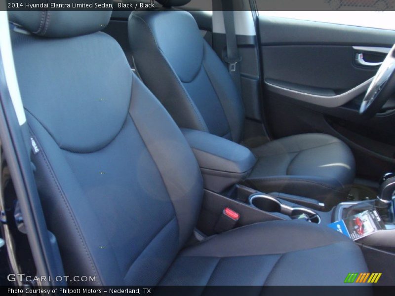 Black / Black 2014 Hyundai Elantra Limited Sedan