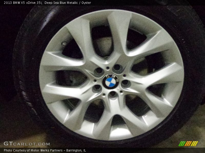 Deep Sea Blue Metallic / Oyster 2013 BMW X5 xDrive 35i