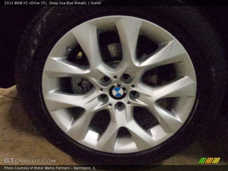 Deep Sea Blue Metallic / Oyster 2013 BMW X5 xDrive 35i