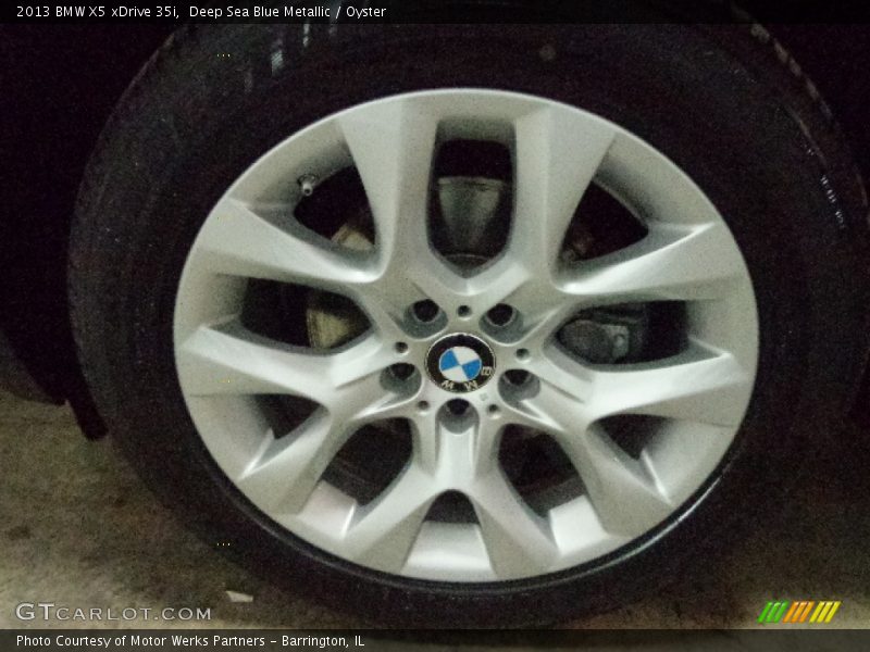 Deep Sea Blue Metallic / Oyster 2013 BMW X5 xDrive 35i