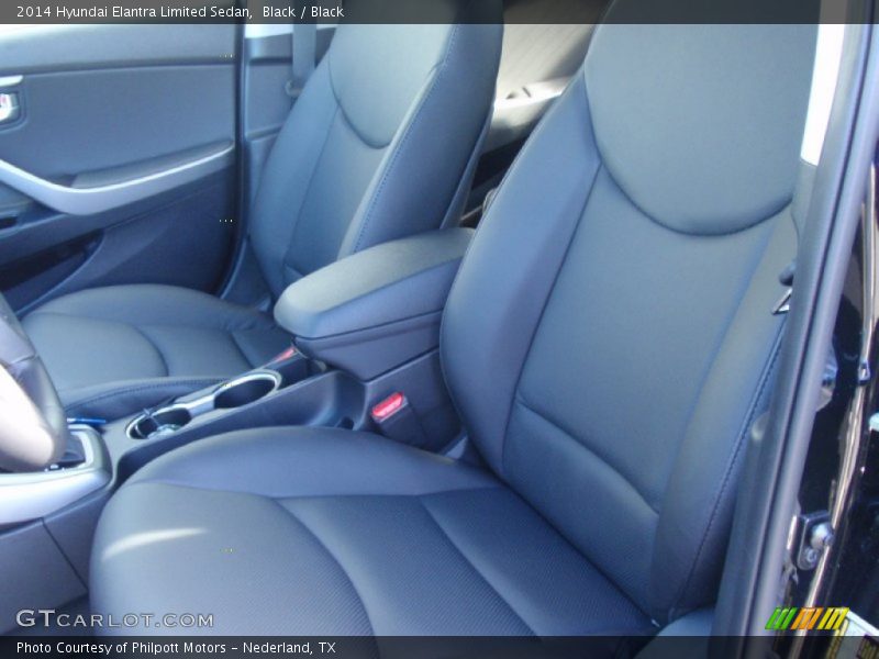 Black / Black 2014 Hyundai Elantra Limited Sedan