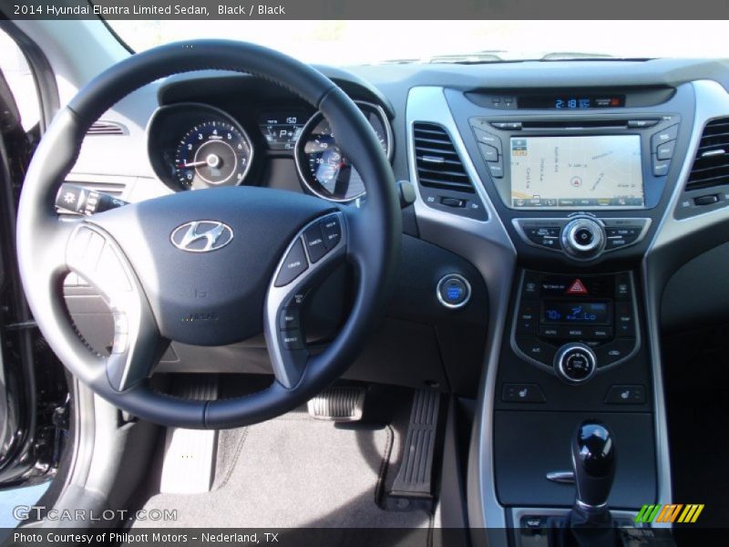 Black / Black 2014 Hyundai Elantra Limited Sedan